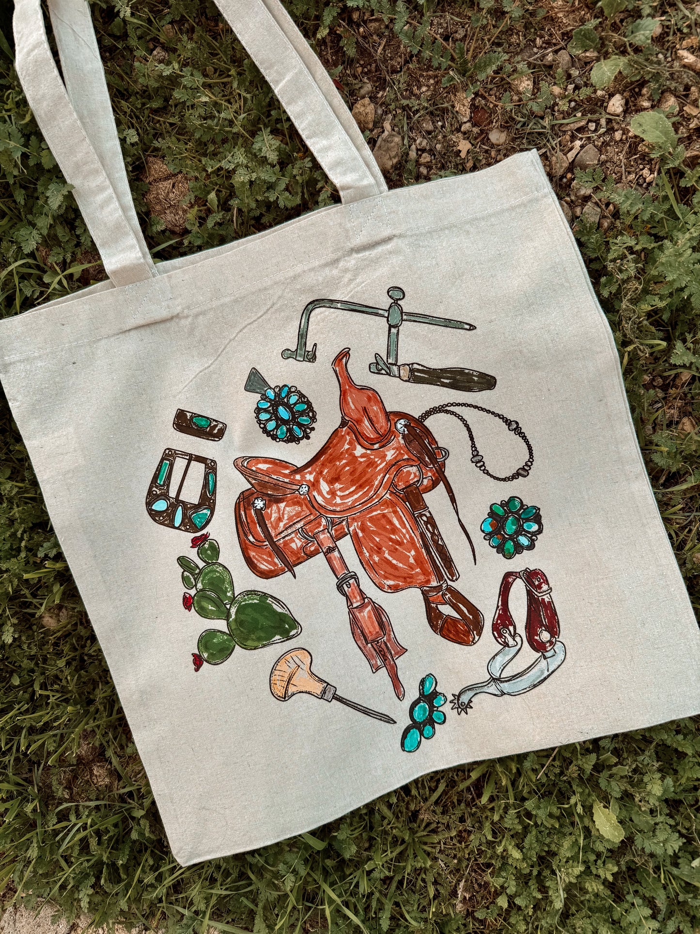 Saddle N’ Spurs Tote Bag