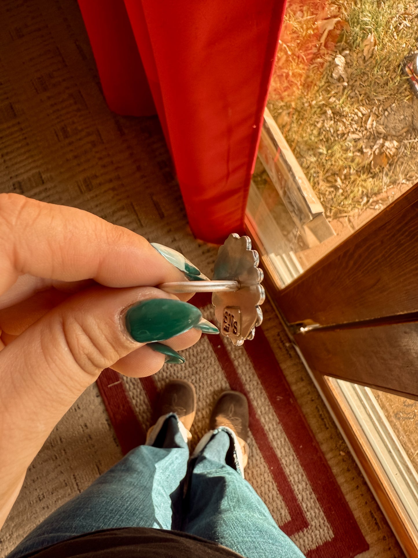 Scalloped Buffalo Coin Ring (size 10)