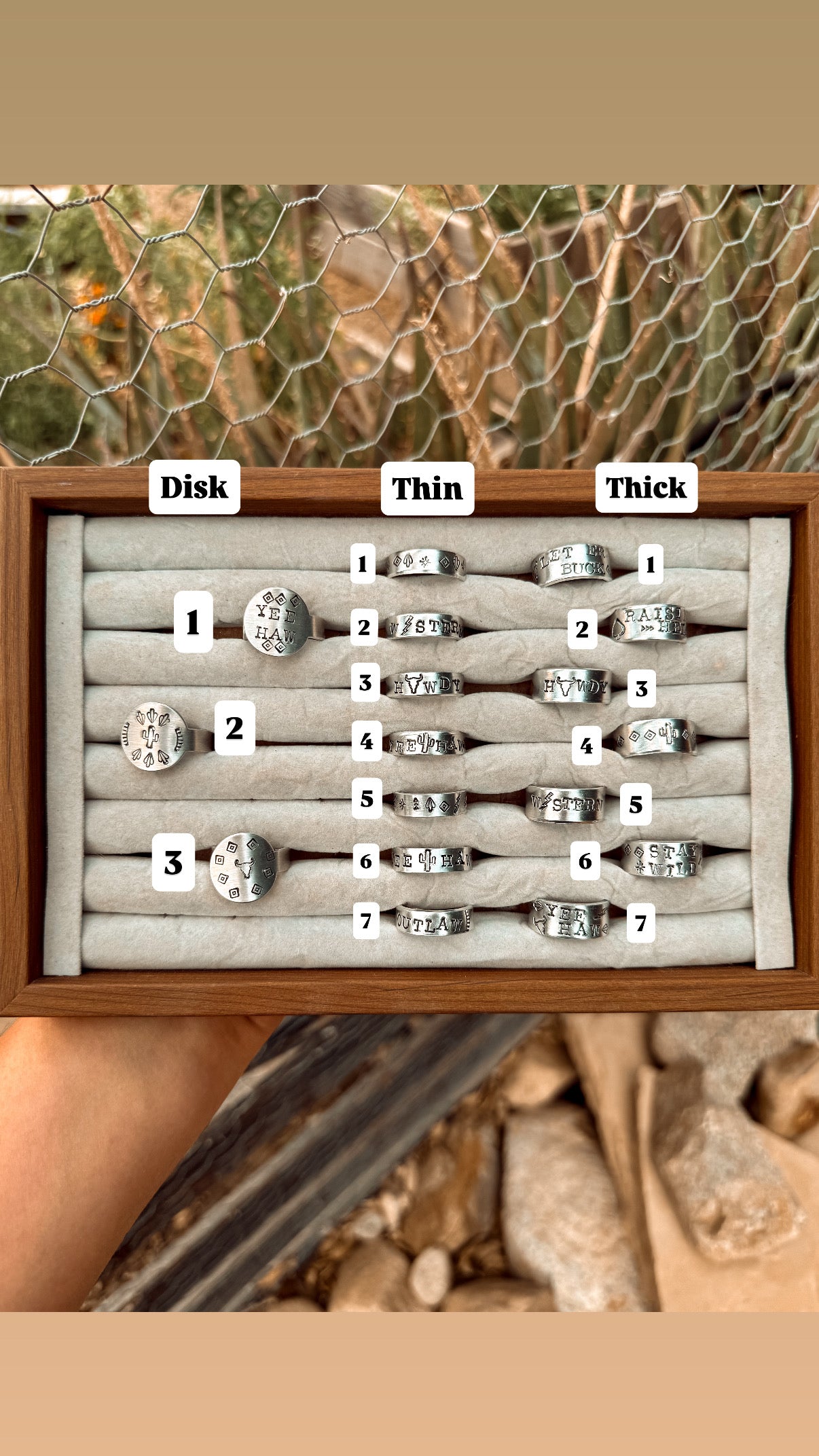 Variety Stamped Rings