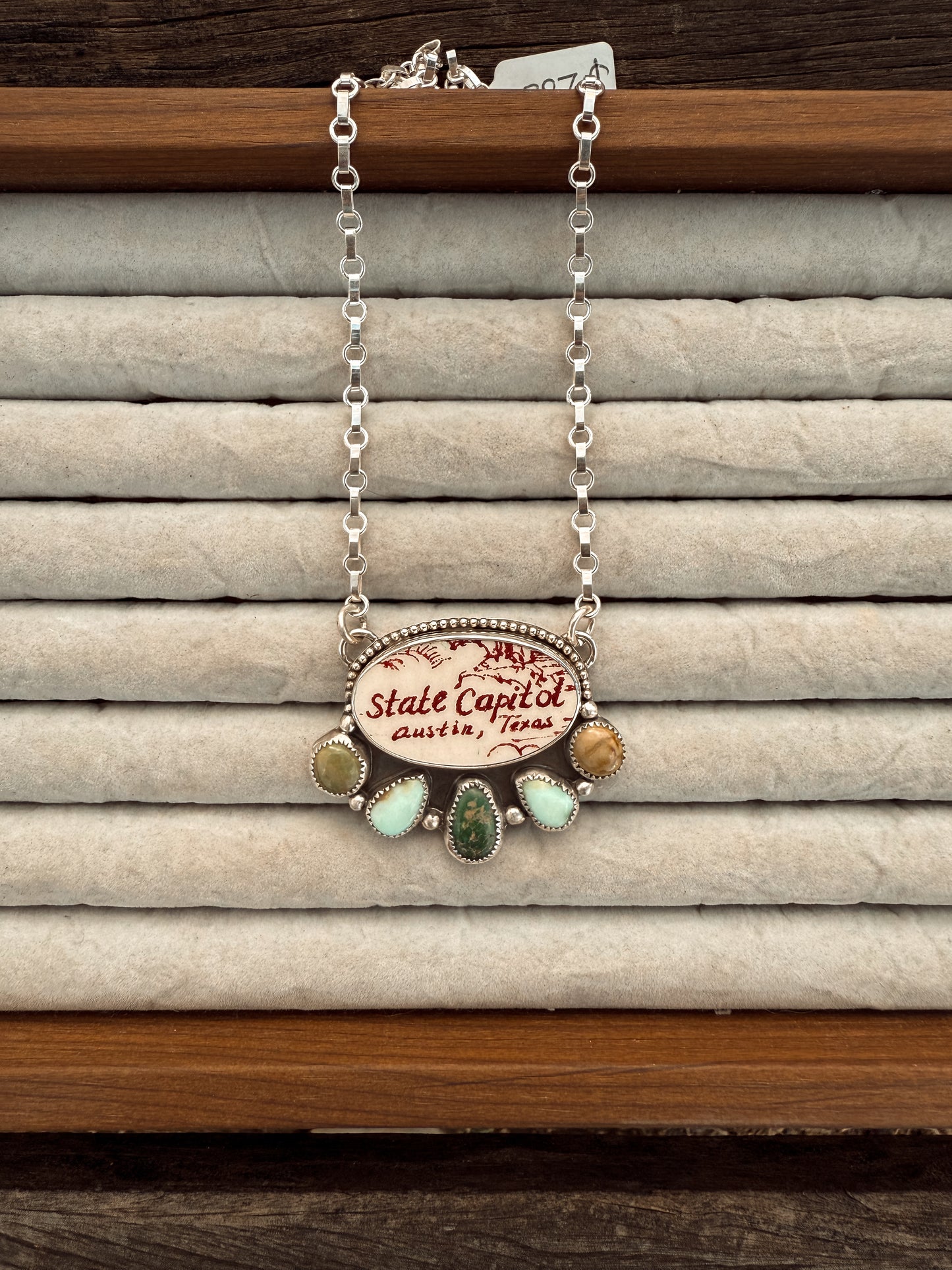 State Capital Turquoise Necklace