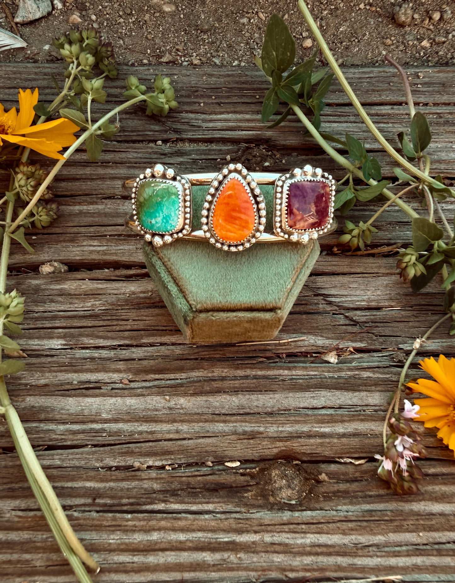 Multi Stone Cuff