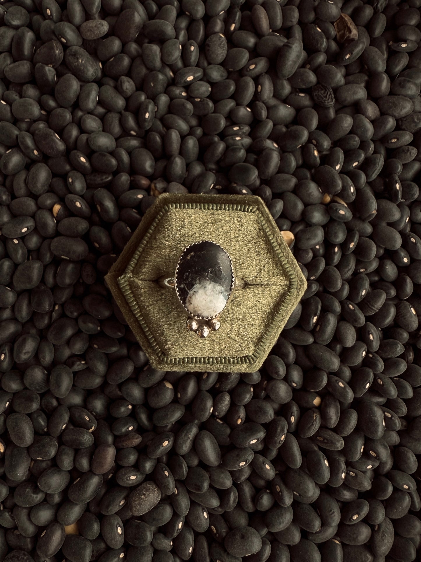 White Buffalo Ring ( Size 8 US)