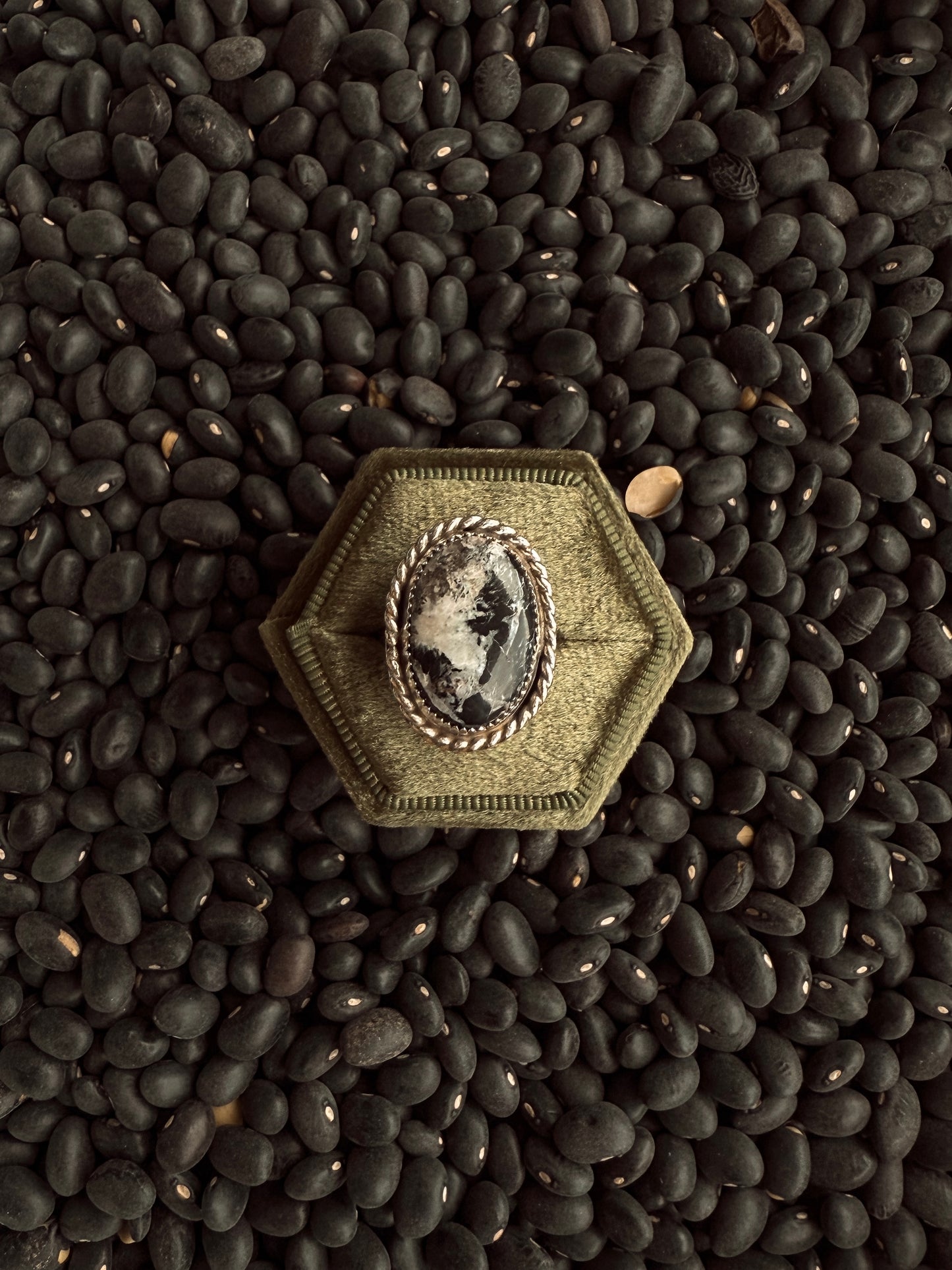 White Buffalo Ring ( Size 6.75)