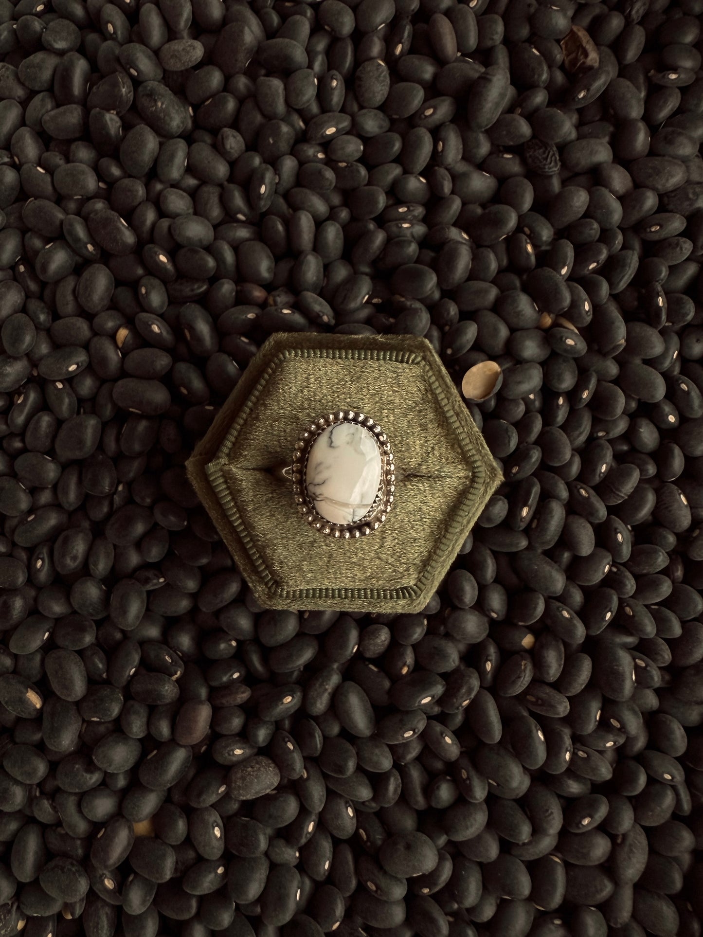 White Buffalo Ring ( Size 9 US)