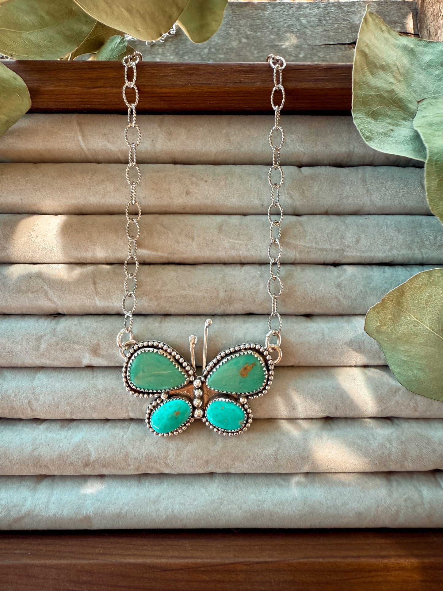 Turquoise Butterfly Necklace