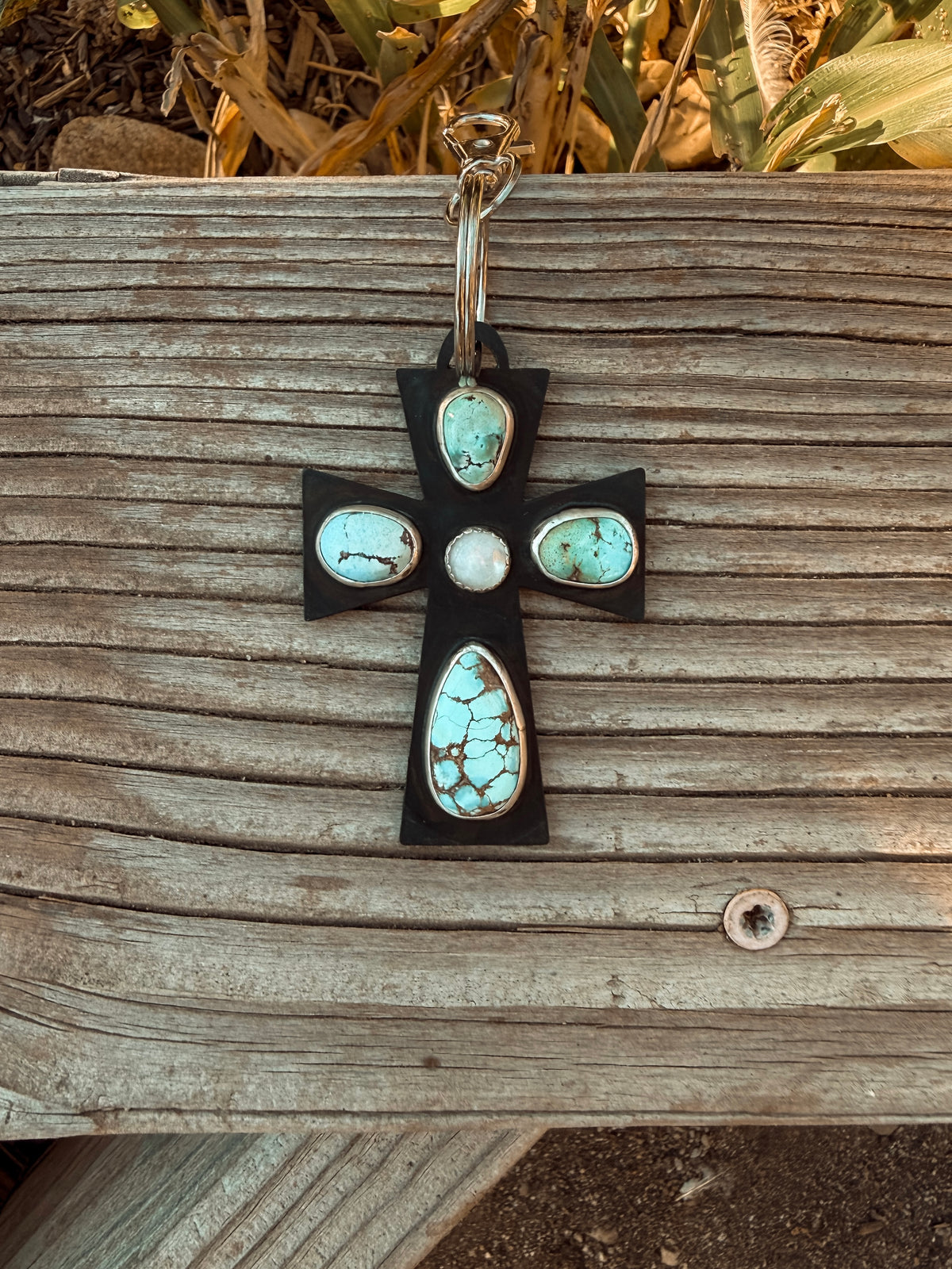 Golden Hills Cross Charm