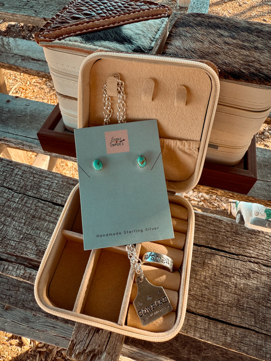 Cowhide Jewelry Grab Box