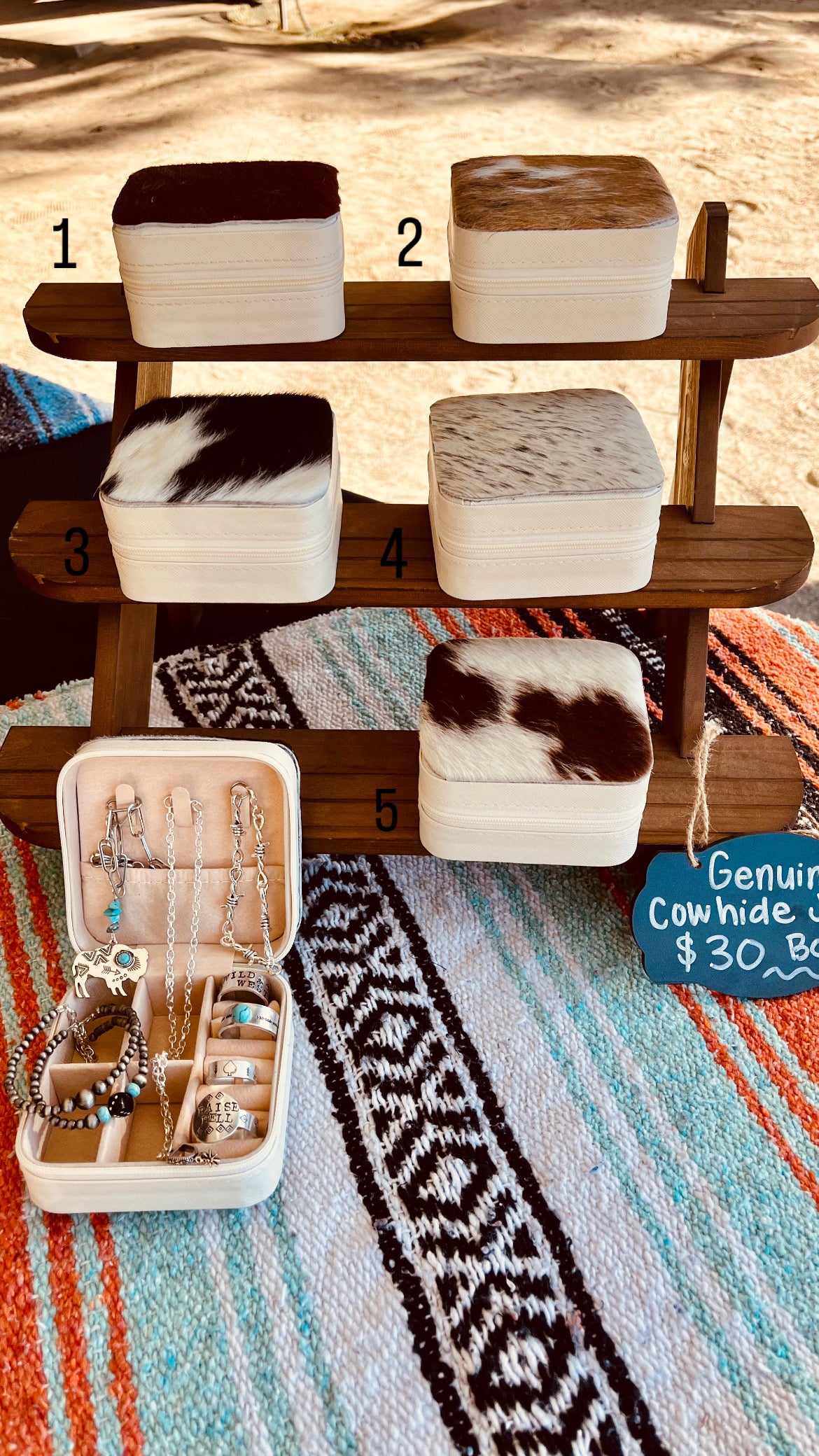 Cowhide Jewelry Boxes