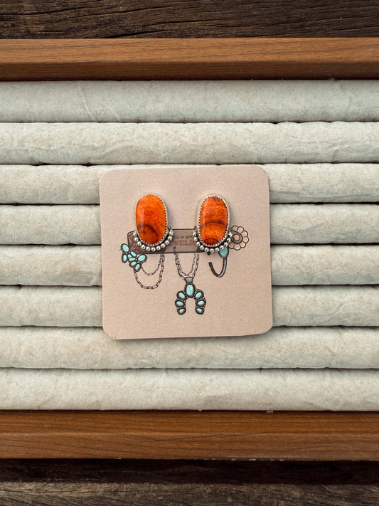 Orange Spiny Studs