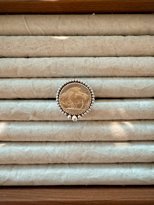 Buffalo Nickel Ring (size 8 US)