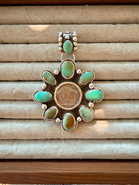 Buffalo Nickel Sonoran Pendant