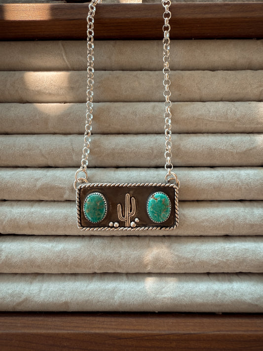 Cactus and Sonoran Bar Necklace