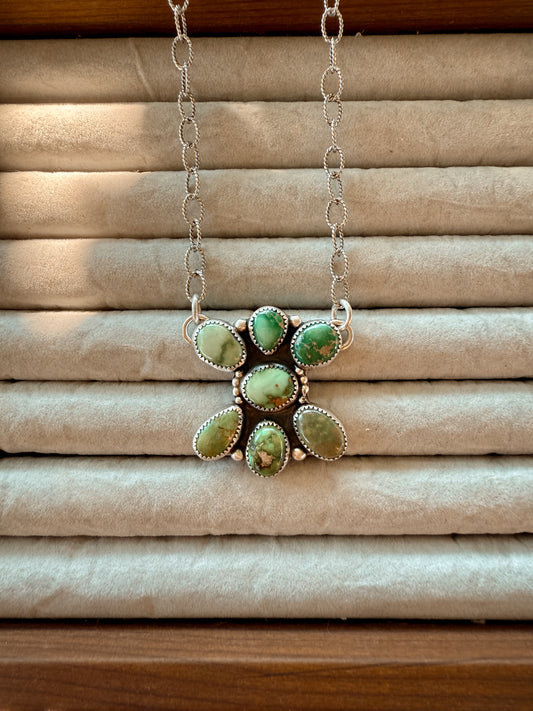 Emerald Valley Cluster Necklace