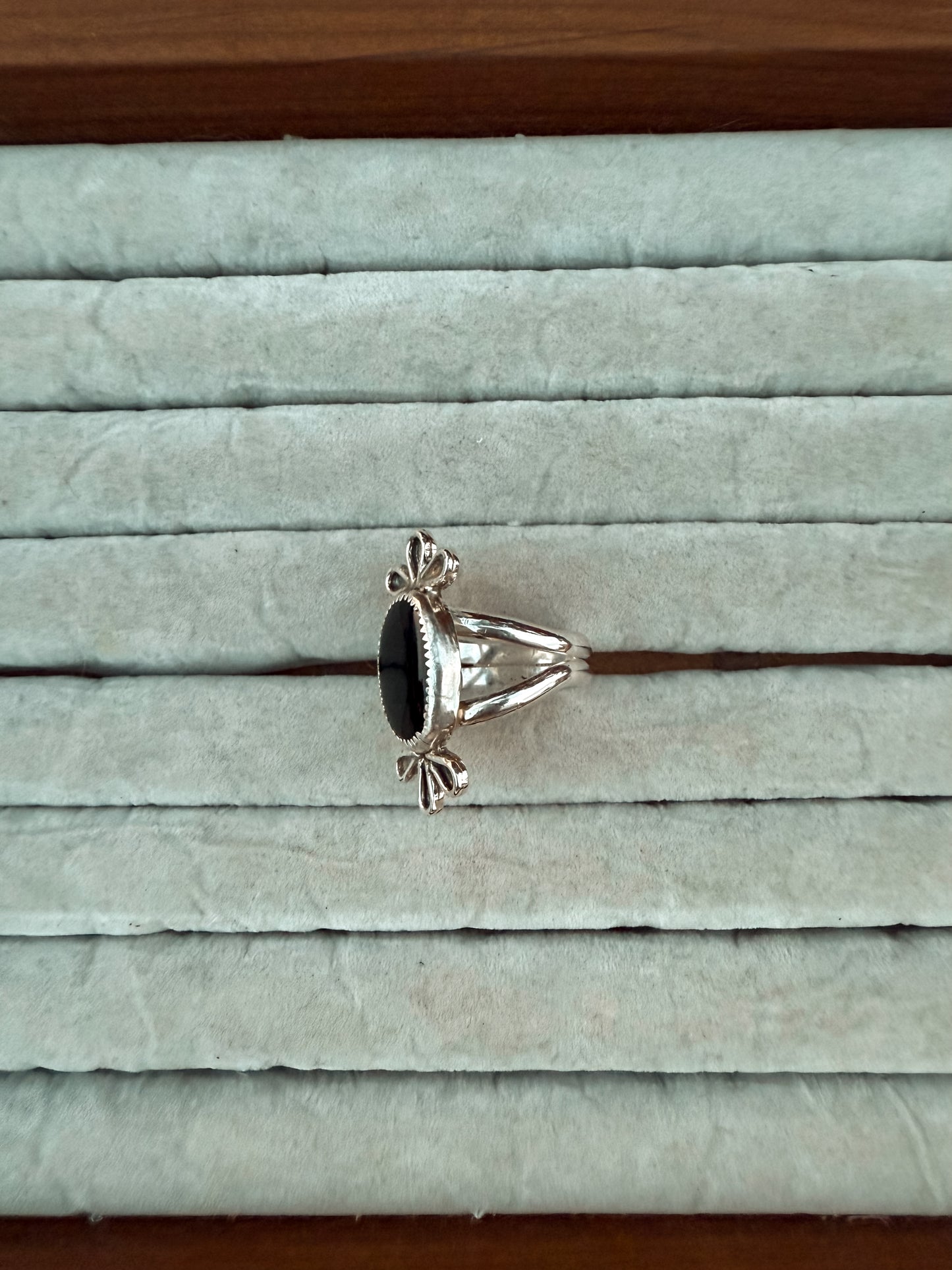 Black Onyx Ring ( size 7.5 US)