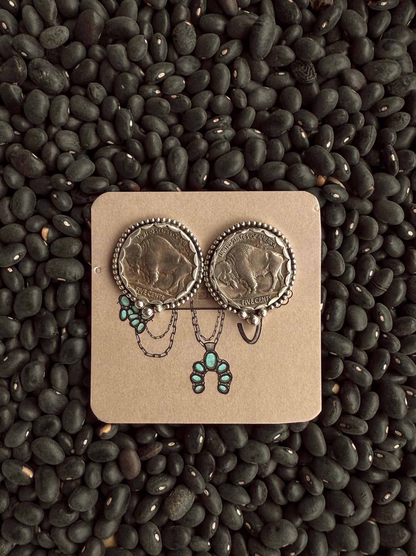 Buffalo Nickel Studs