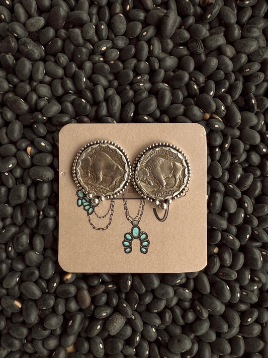 Buffalo Nickel Studs
