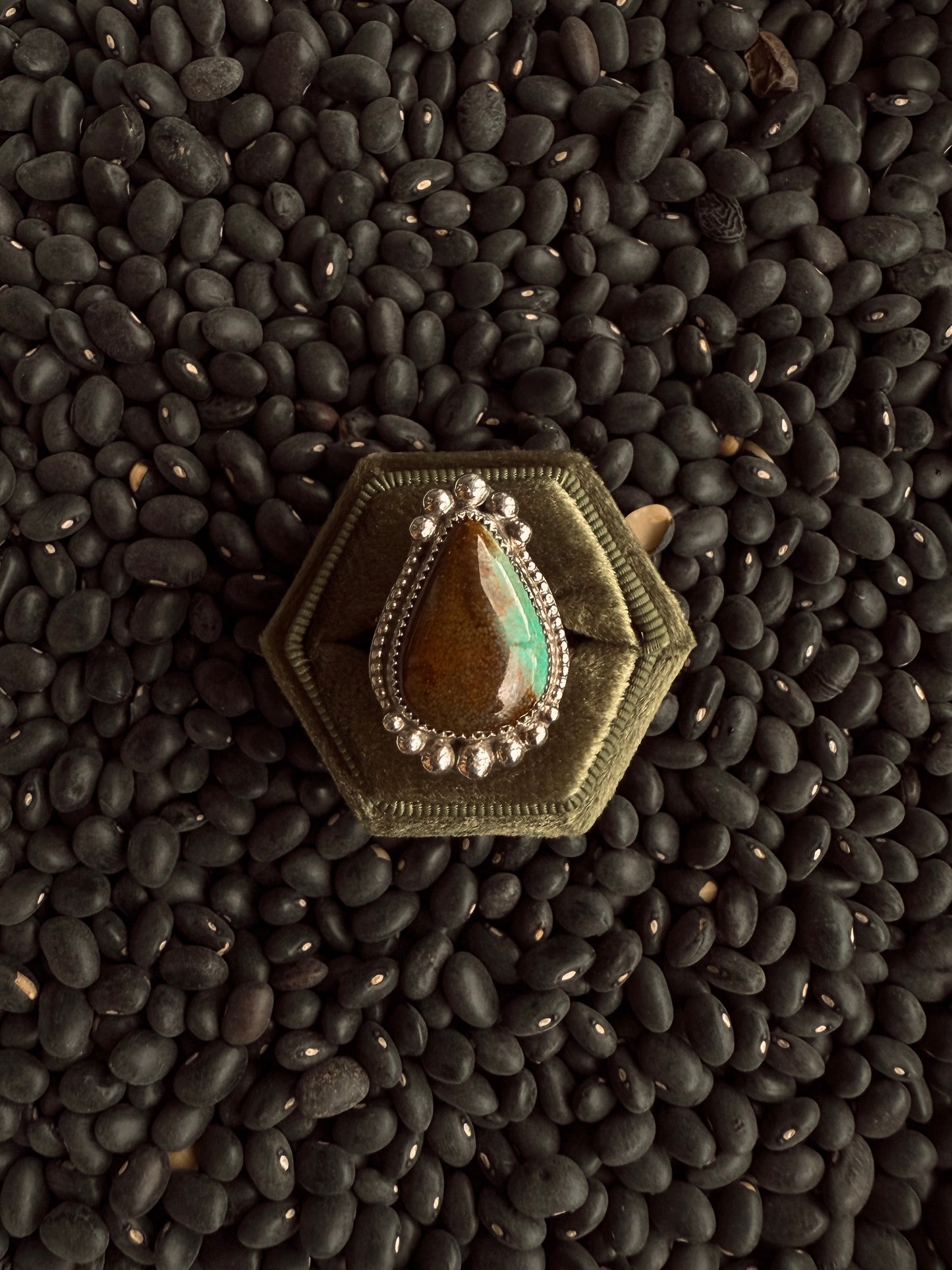 Turquoise Statment Ring ( Adjust 8.5-10)