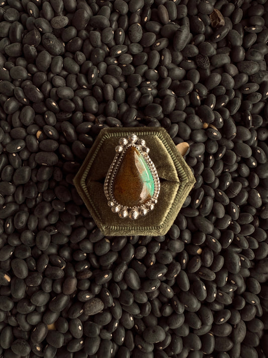 Turquoise Statment Ring ( Adjust 8.5-10)