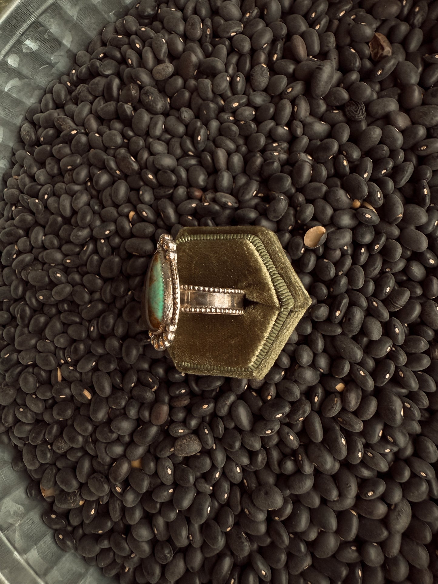 Turquoise Statment Ring ( Adjust 8.5-10)