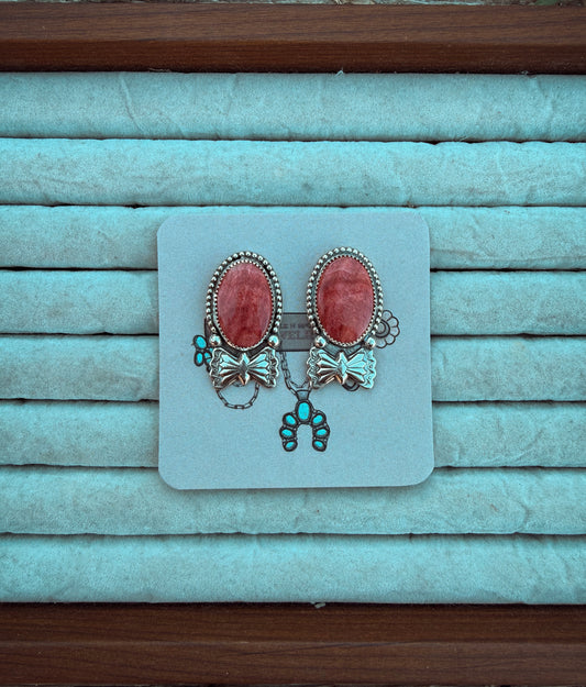 Red Spiny Concho Studs