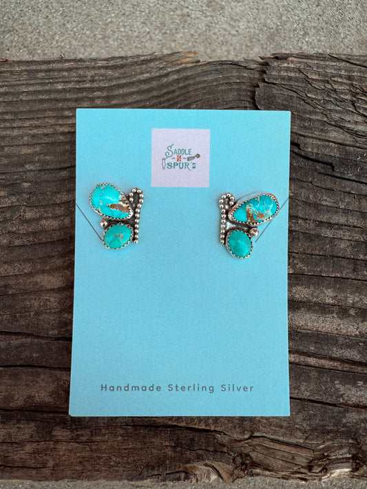 Turquoise Butterfly Earrings