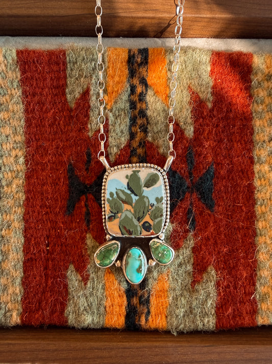 Cactus Sonoran Gold Necklace