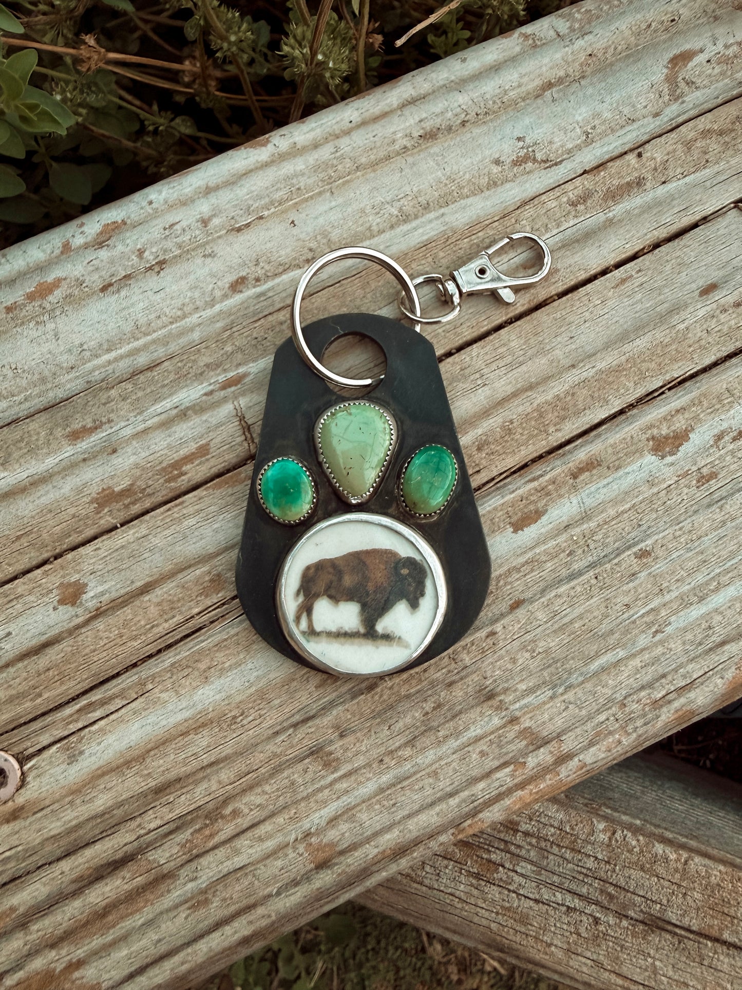 Emerald Valley Buffalo Purse Charm