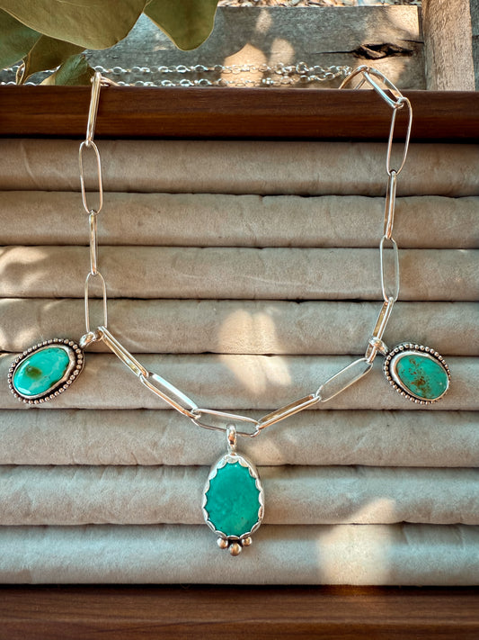 Turquoise Charm Choker