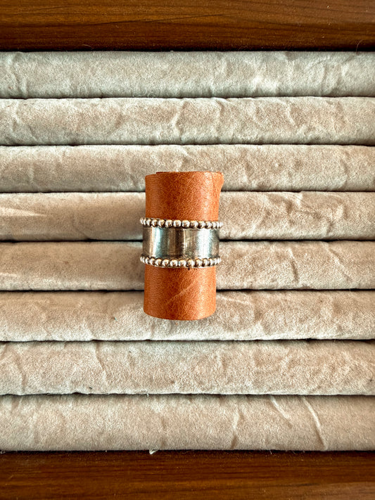 Cigar Band Small Bead (Adjust.8.5-10.5 US)