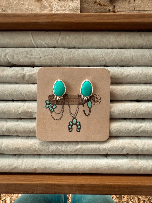 Simple Turquoise Studs