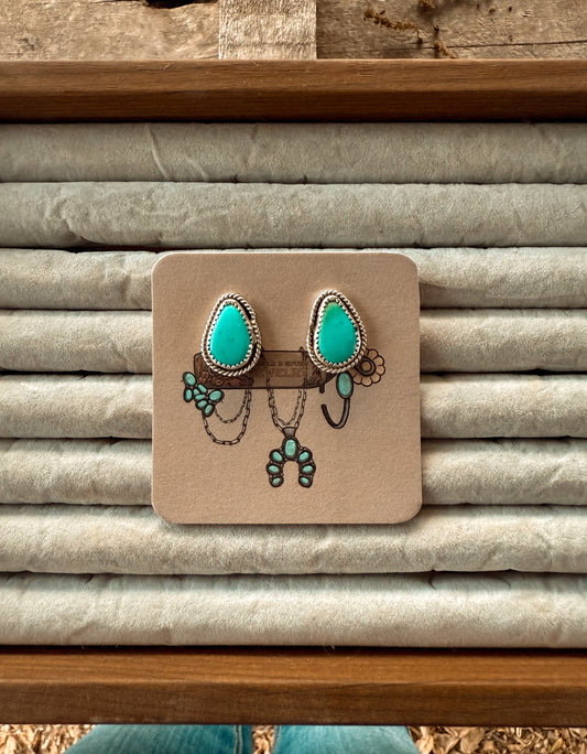 Simple Turquoise Studs