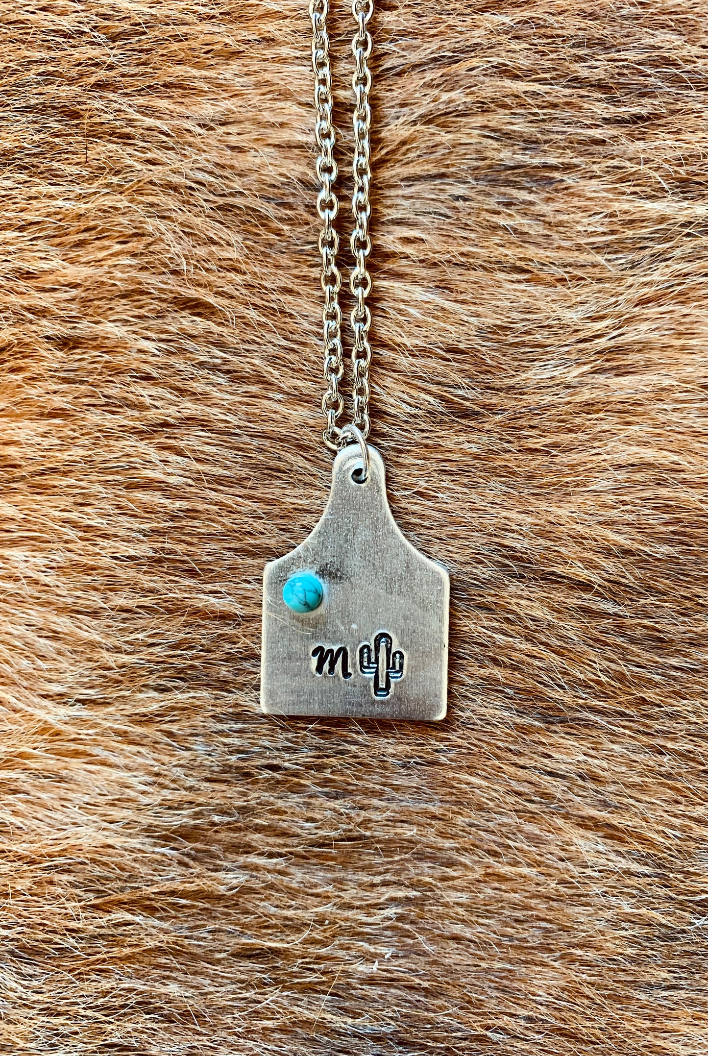 Cow Tag Necklace